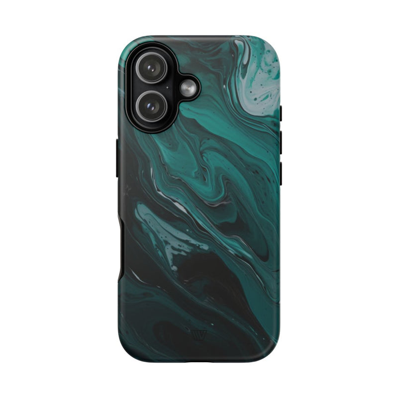 TEAL PAINT SWIRL | Tough Phone Case