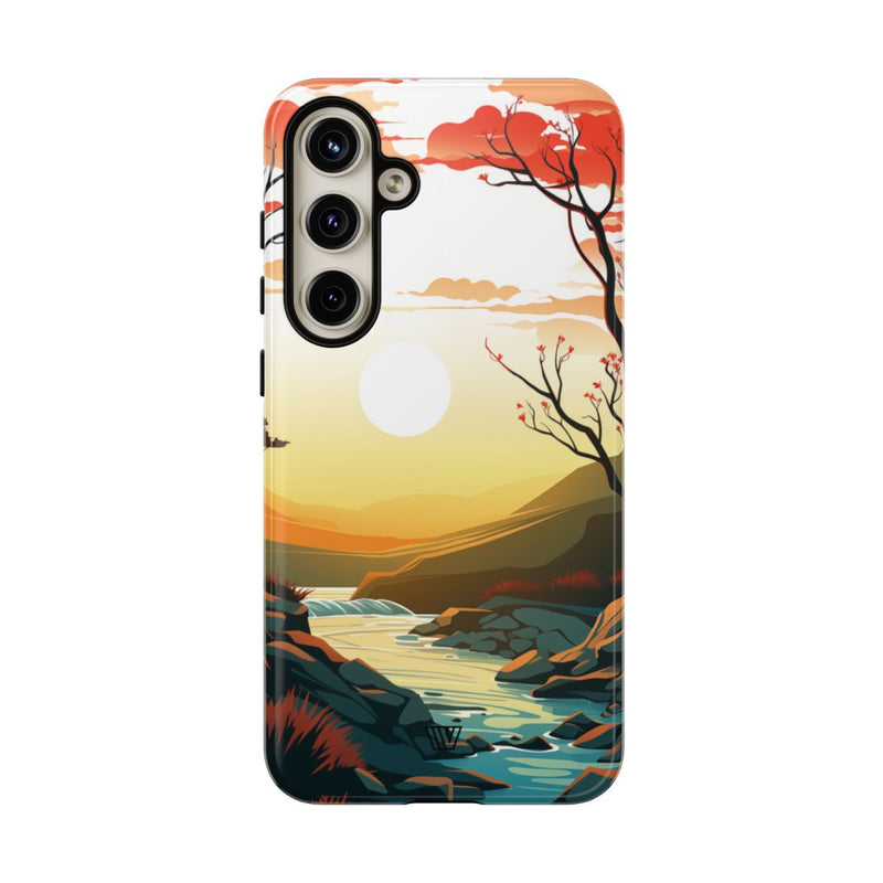 RIVER SUNSET | Tough Phone Case