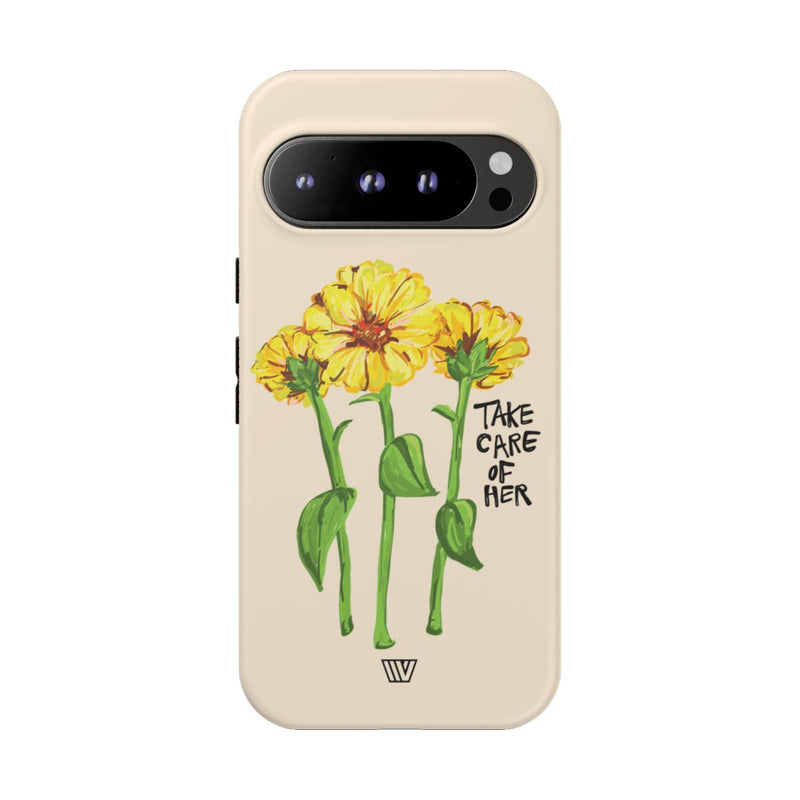 TAKE CARE OF HER | Tough Phone Case
