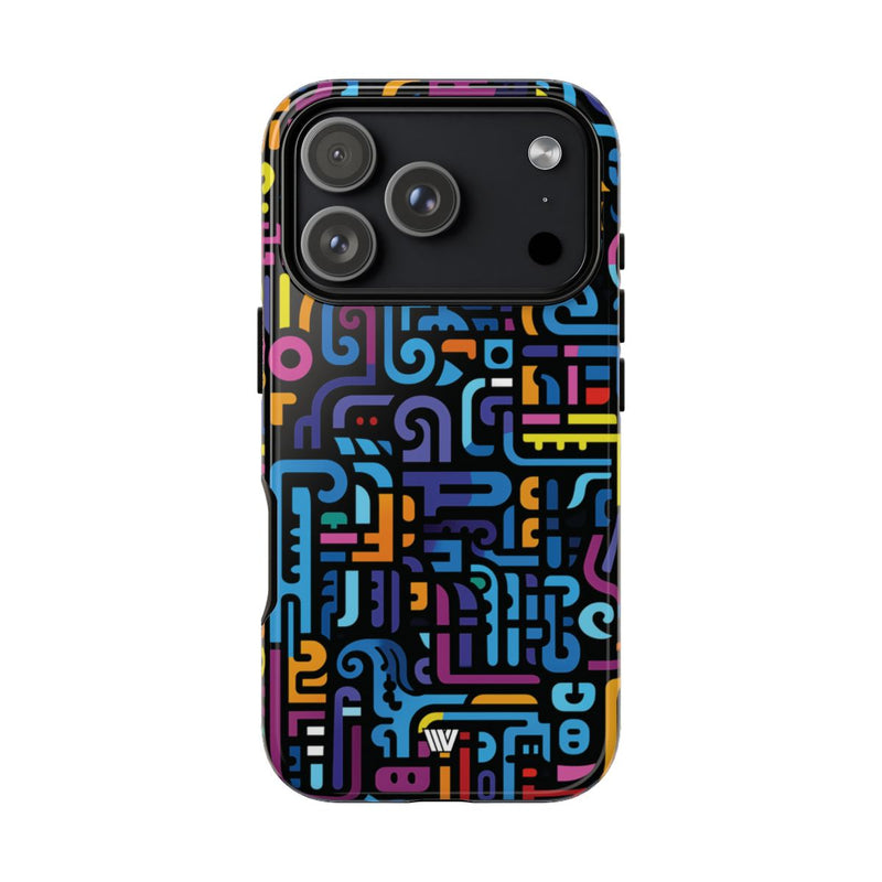 NEON GLYPHS | Tough Phone Case