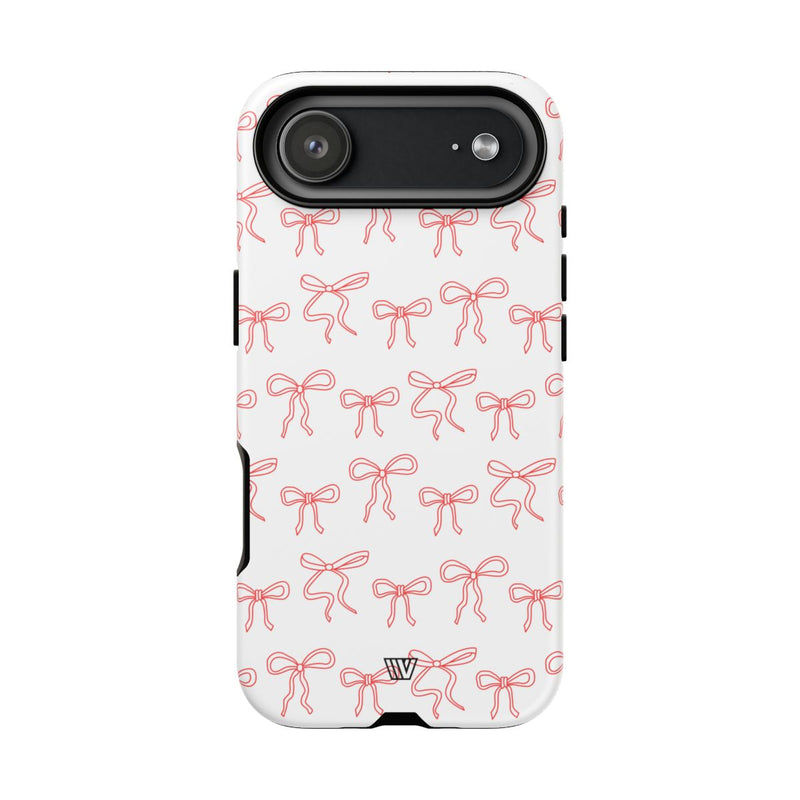 RED RIBBON CHARM | Tough Phone Case