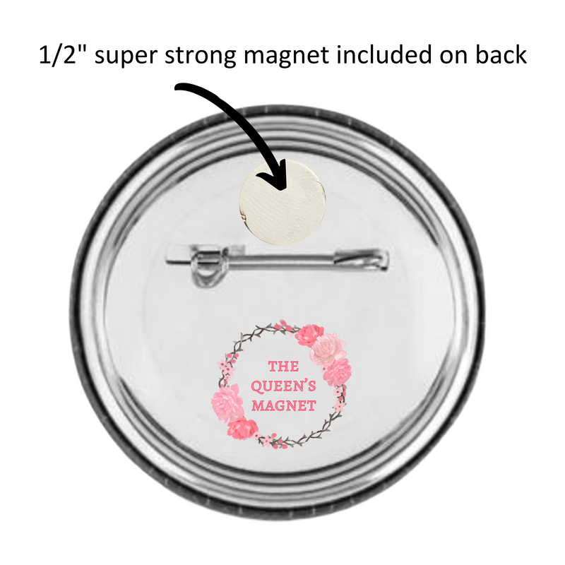 Rhinestone Custom 3" Photo Button