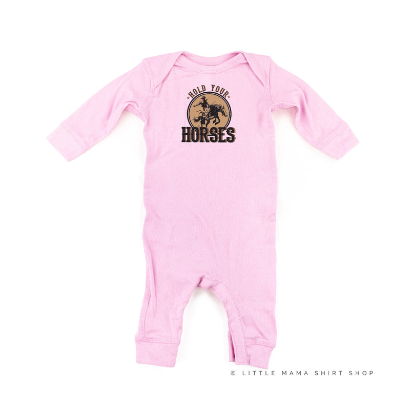 Hold Your Horses - Distressed Design - Baby Sleeper