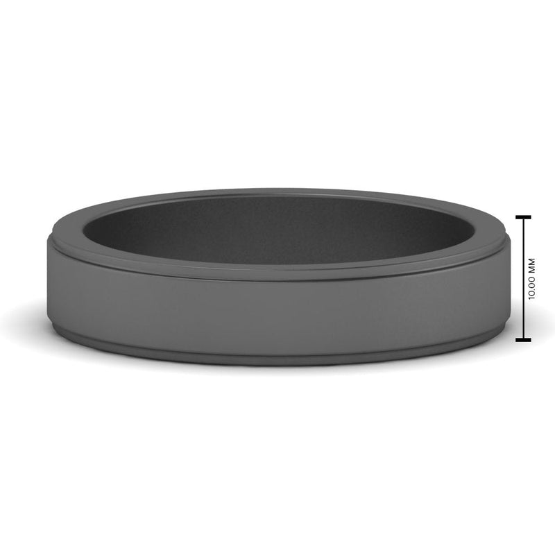 Simple Flat Wedding Band 4MM