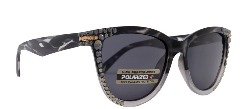 Polarized Premium Fashion  sunglasses with Genuine European Crystals