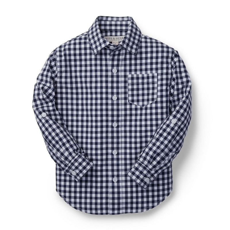 Organic Poplin Button Down Shirt
