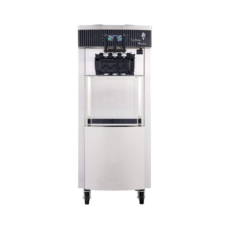 Premium 3-Flavors Commercial Soft Serve Yogurt Ice Cream Machine Maker, 20-28L/H (SAK97524)