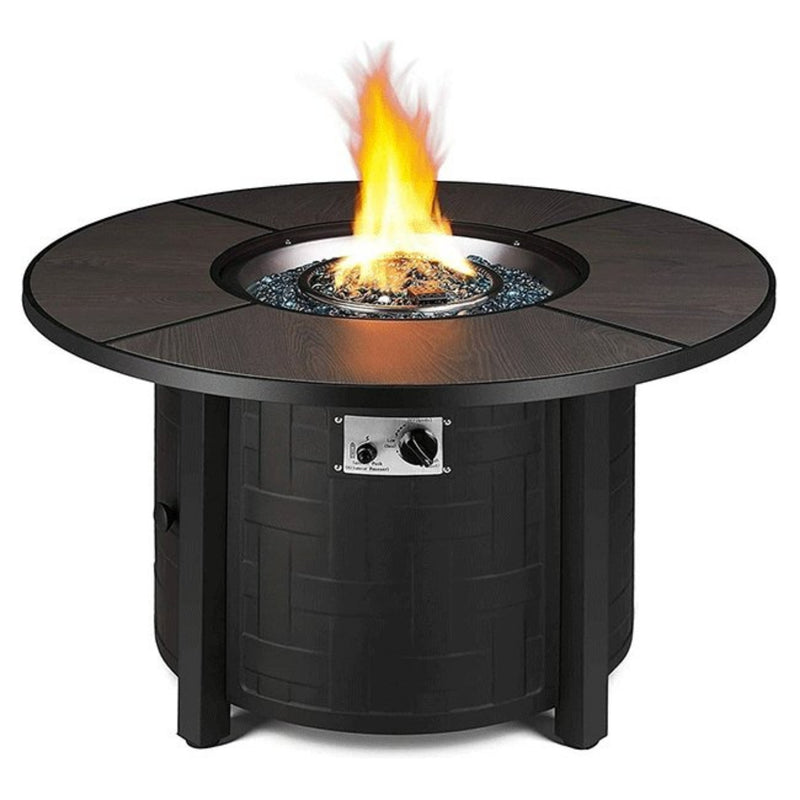 Alora Premium 42" Outdoor Propane Patio Gas Fire Pit Coffee Table W/ Cover, 50K BTU (SAK95331)