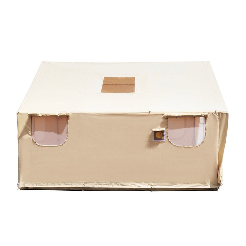 Premium Canvas Frame Fire Water Camping Wall Hunting Tent, 12x14' (SAK92461)