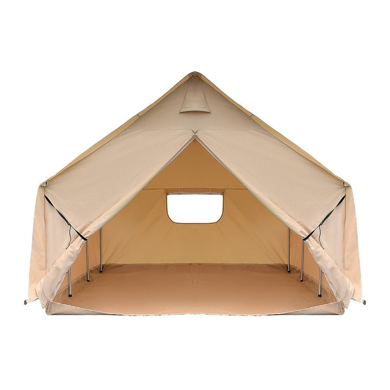 Premium Canvas Frame Fire Water Camping Wall Hunting Tent, 12x14' (SAK92461)