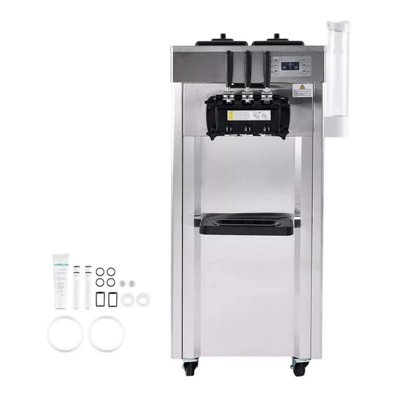 Premium Commercial 3-flavor Freestanding Soft Serve Ice Cream Machine Maker, 21-31 L/H (SAK21874)