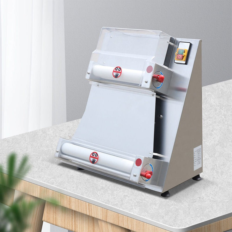 Premium Electric Commercial Pizza Dough Roller Pastry Sheeter Press Machine, 16-Inch (SAK83627)