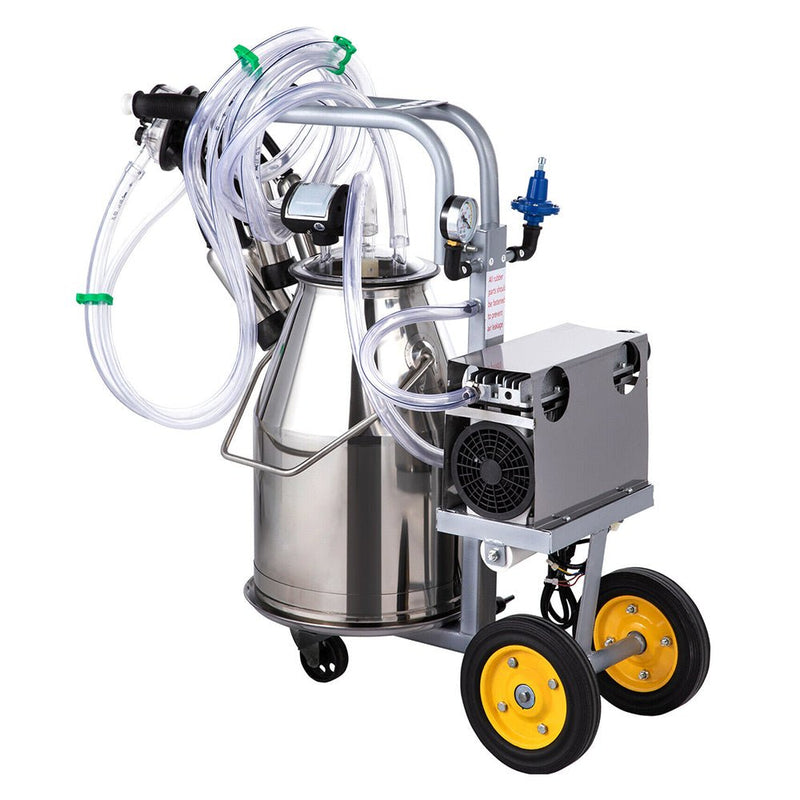 Premium Electric Cow Goat Milking Machine With Milk Bucket, 25L (95138427)