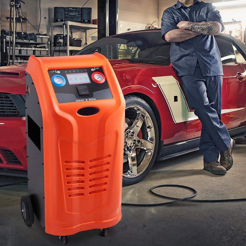 Premium Fully Automatic Dual Cylinder AC Refrigerant Recovery Machine Kit (94517360)