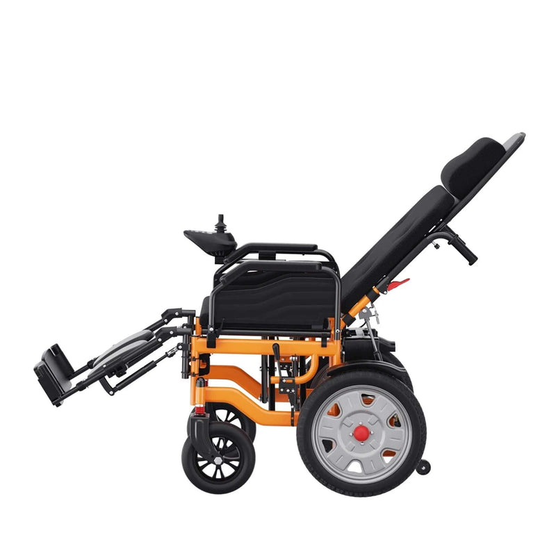 Premium Lightweight Electric Full Reclining Motorized Foldable Wheelchair (SAK91516)