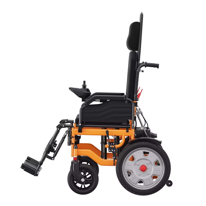 Premium Lightweight Electric Full Reclining Motorized Foldable Wheelchair (SAK91516)
