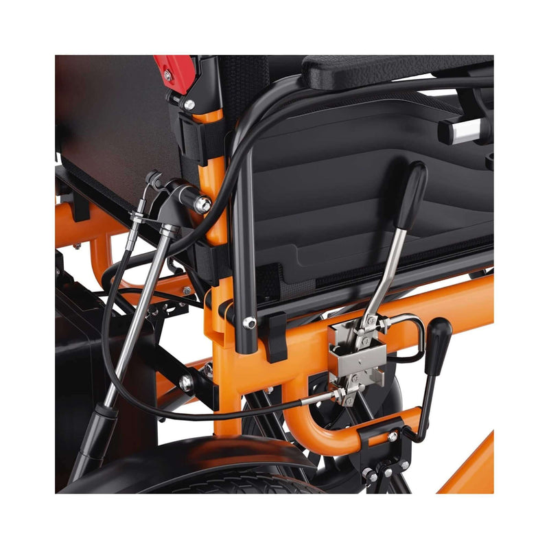 Premium Lightweight Electric Full Reclining Motorized Foldable Wheelchair (SAK91516)