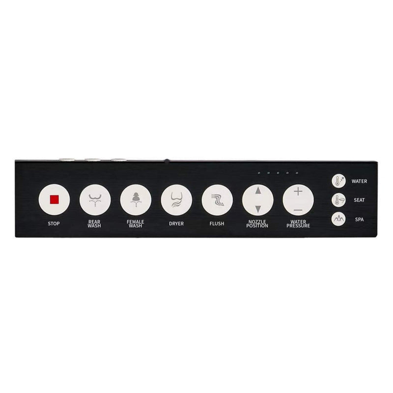 Alora Premium Multifunctional Single-Piece Automatic Smart Toilet With Remote Control, Matte Black (96471352)