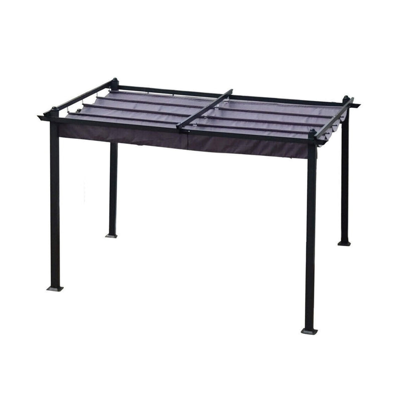[10X13FT] Alora Premium Outdoor Patio Retractable Pergola With Canopy (SAK01864)