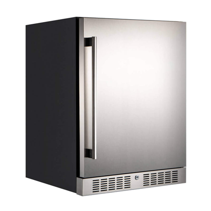Premium Single Door Stainless Steel Built-In Wine Beverage Undercounter Refrigerator, 5.3 Cu.Ft. (SAK95276)