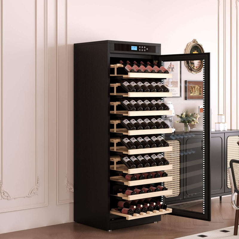 Nuvia 102-Bottle Smart Temperature-Controlled Multi-Tier Wine Cabinet For Home And Bar (SAK46361)