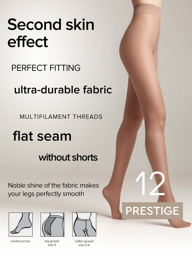 Tights Conte Prestige 12 Den - Sheer to Waist Noble Shine