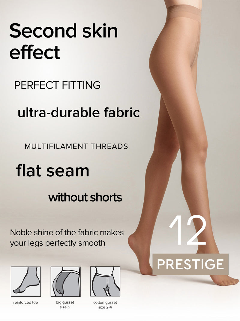 Tights Conte Prestige 12 Den - Sheer to Waist Noble Shine
