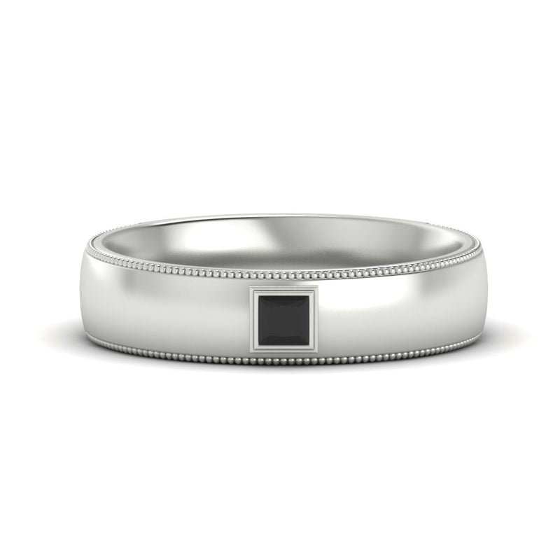 Princess Cut Mens Comfort Fit Promise Ring