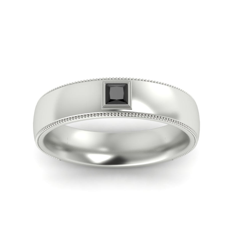 Princess Cut Mens Comfort Fit Promise Ring