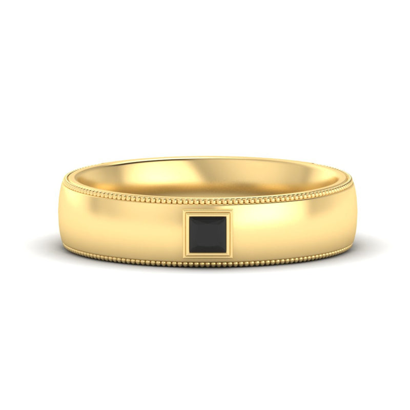 Princess Cut Mens Comfort Fit Promise Ring