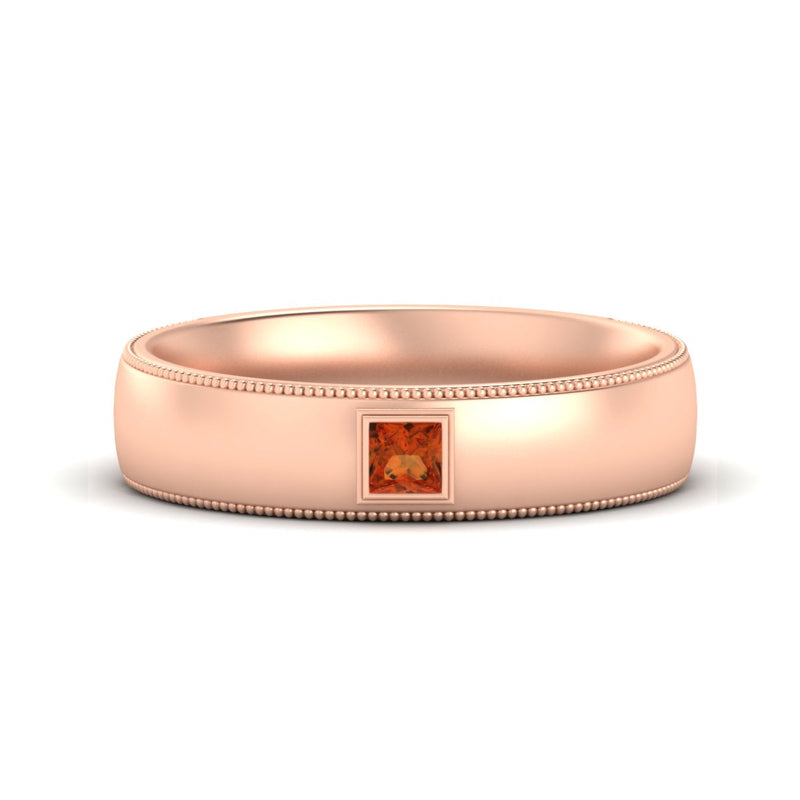 Princess Cut Mens Comfort Fit Promise Ring