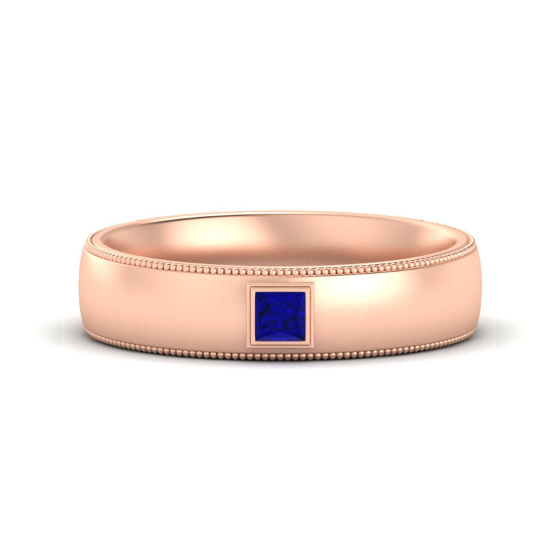 Princess Cut Mens Comfort Fit Promise Ring