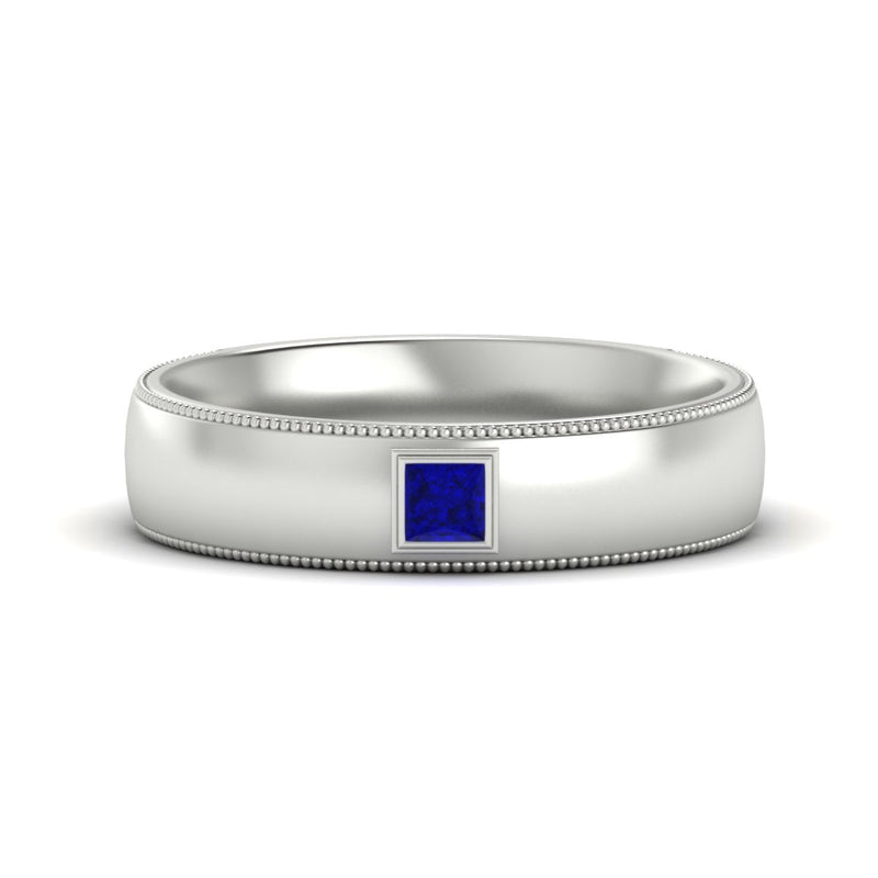 Princess Cut Mens Comfort Fit Promise Ring