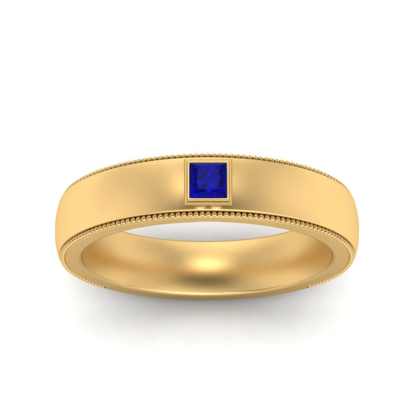 Princess Cut Mens Comfort Fit Promise Ring