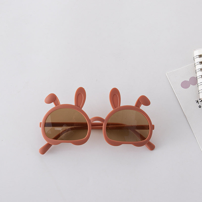 Fashion Bunny Shape Solid Color Sunglasses