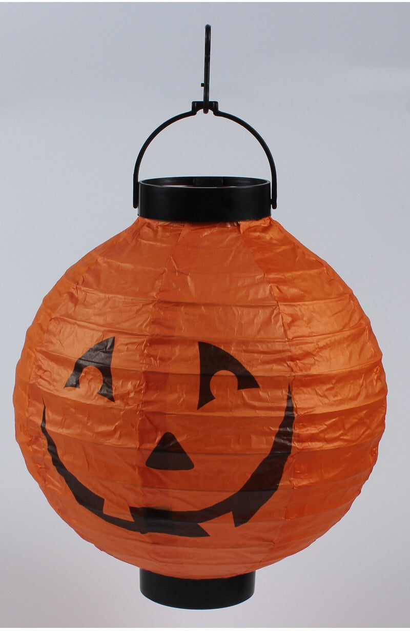 Halloween 4 pieces Set Handheld Halloween Pumpkin Paper Lantern Hanging Light-Up Pendant
