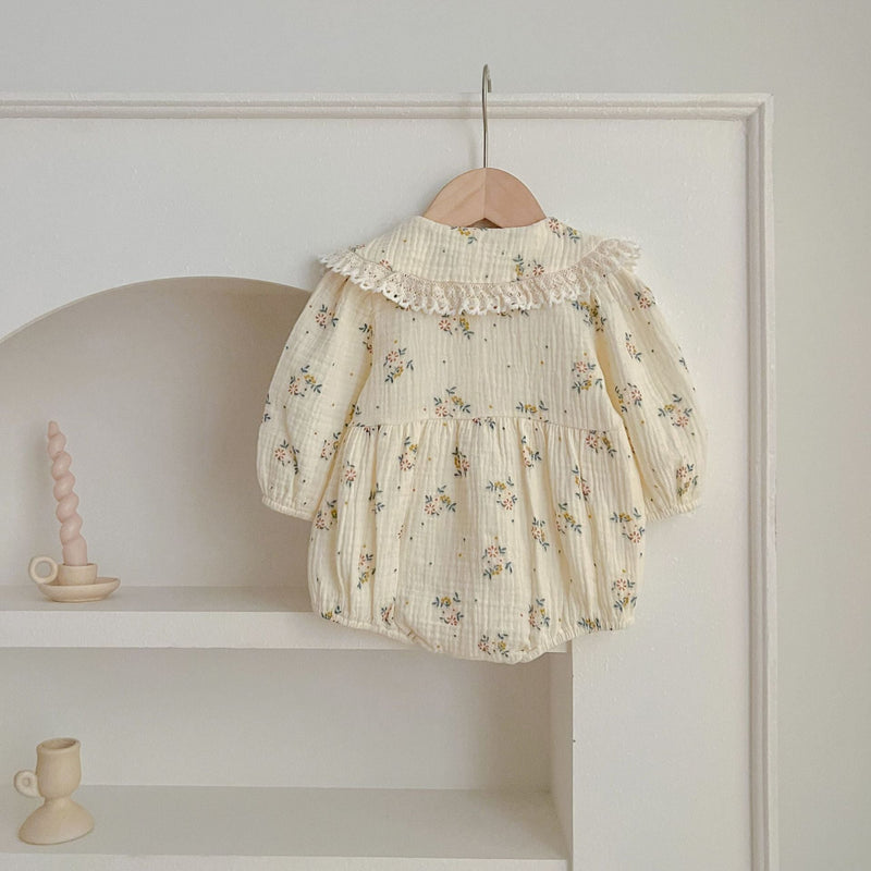 Adorable Baby Lace Collar Onesies or Floral Pattern Girls Dress