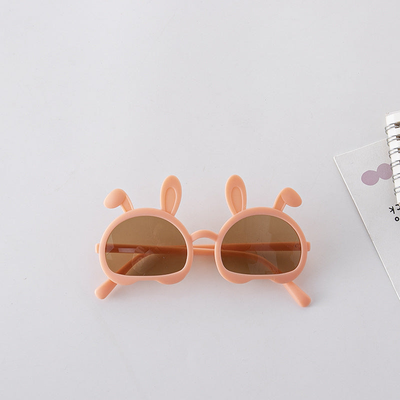 Fashion Bunny Shape Solid Color Sunglasses