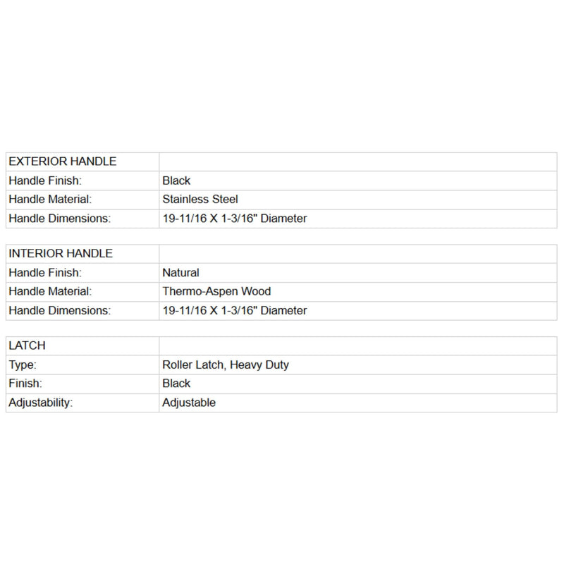 Prosaunas 36X81-Inch Thermo-Aspen Prehung ADA Tinted Glass Sauna Door (SAK73180)