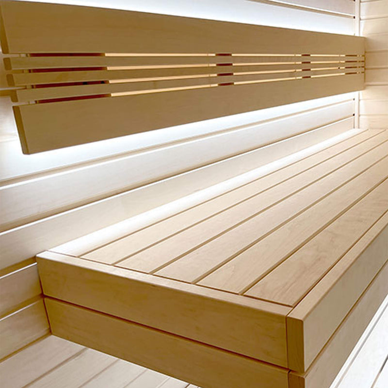 Prosaunas Aspen 1X4 S4SEE SHP Sauna Bench Wood With Smooth 4 Sides Eased Edges [Untreated] (SAK67392)