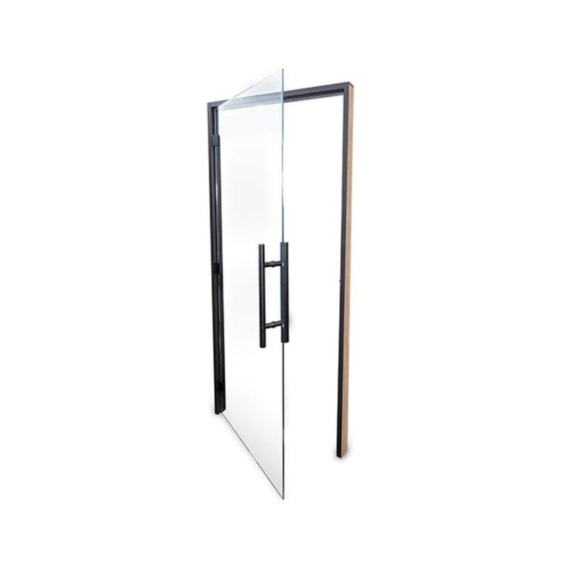 Prosaunas 36X81-Inch Black Alder Clear Prehung ADA Glass Sauna Door (SAK15497)