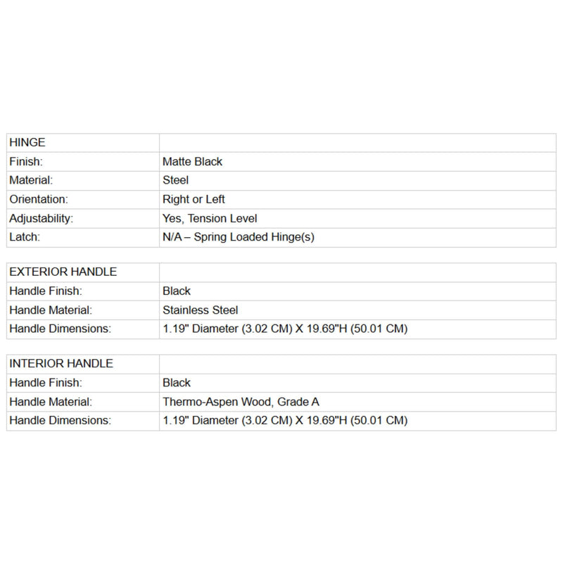 Prosaunas 36X80-Inch Douglas Fir Hemlock Jamb Sauna Door With Dual-Pane Insulated Glass (SAK38145)