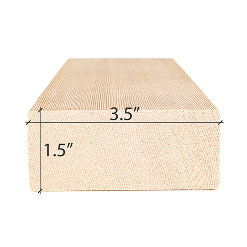 Prosaunas Hemlock 2X4 VG S4SEE Sauna Bench Wood [Untreated] [WOOD630] (SAK29172)