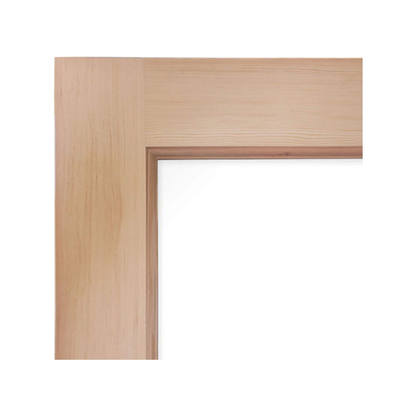 Prosaunas 25.5X81.5 Prehung Solid Wood Douglas Fir Sauna Door With Dual-Pane Insulated Glass (SAK25184)