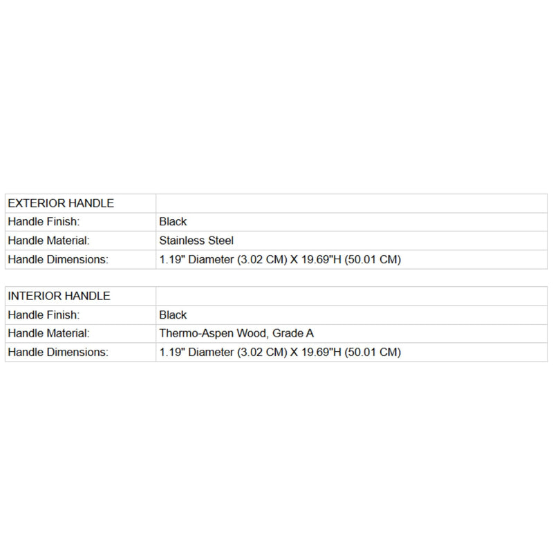 Prosaunas 24X80-Inch Prehung Solid Wood Douglas Fir Sauna Door With Dual-Pane Insulated Glass (SAK25184)