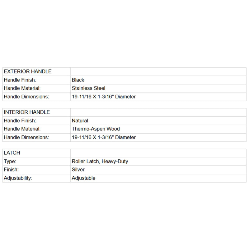 Prosaunas 36X81-Inch Thermo-Aspen Tinted Prehung ADA Glass Sauna Door (SAK15283)