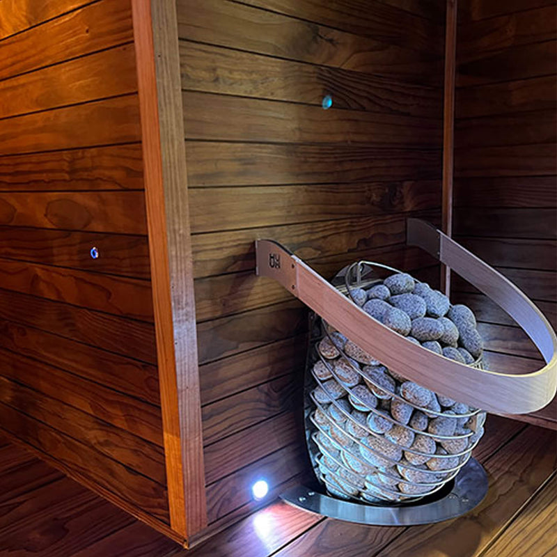 Prosaunas Thermo-Radiata Pine 1X4 T&G STS4 Sauna Wall Wood (SAK43045)