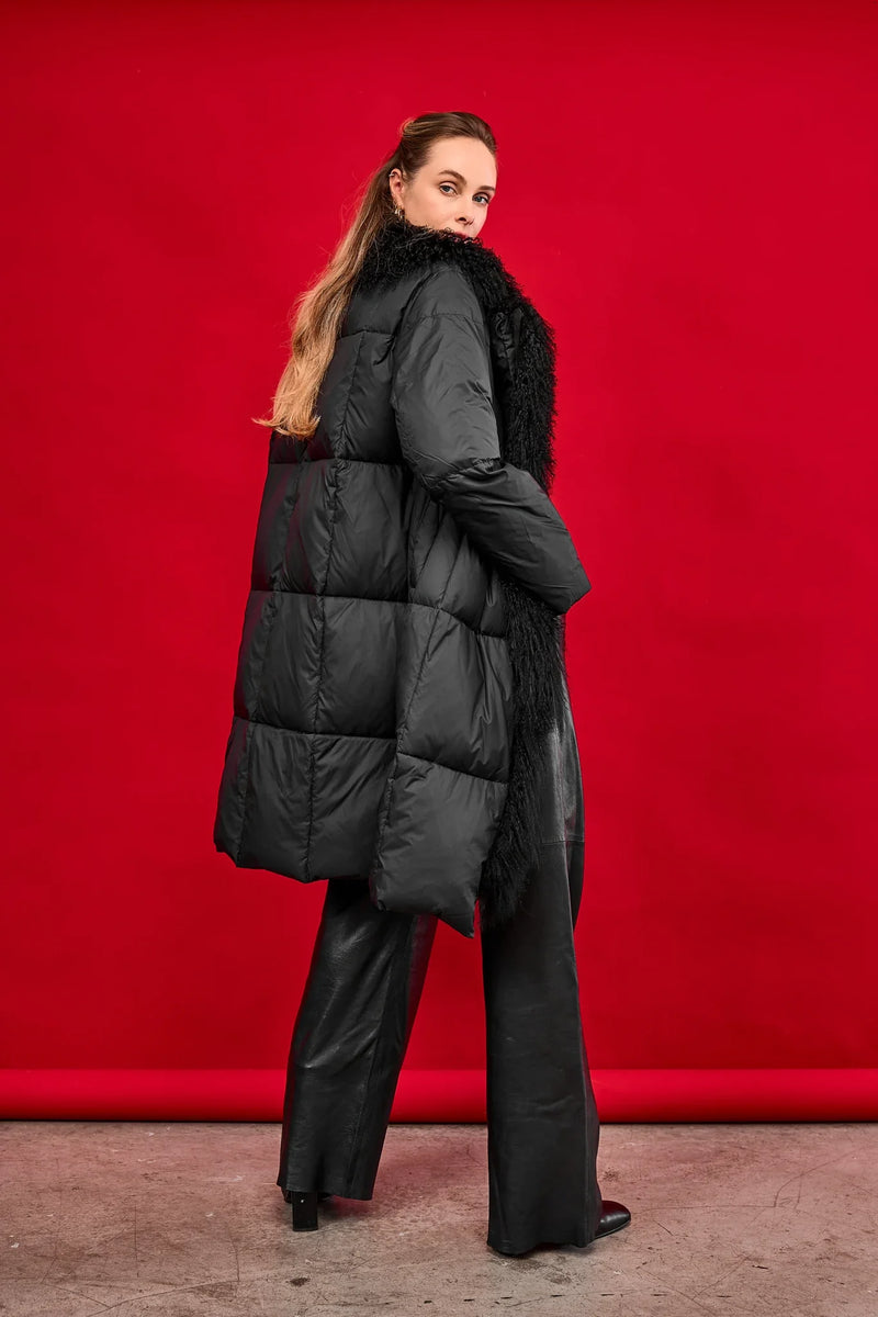 Genuine Lama Fur Premium Down Coat