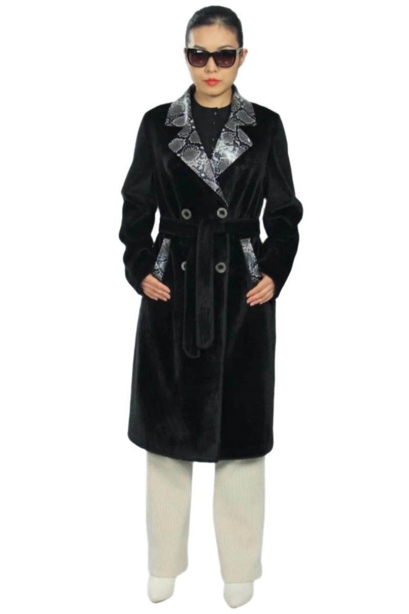 Faux Fur Demi-Season Coat