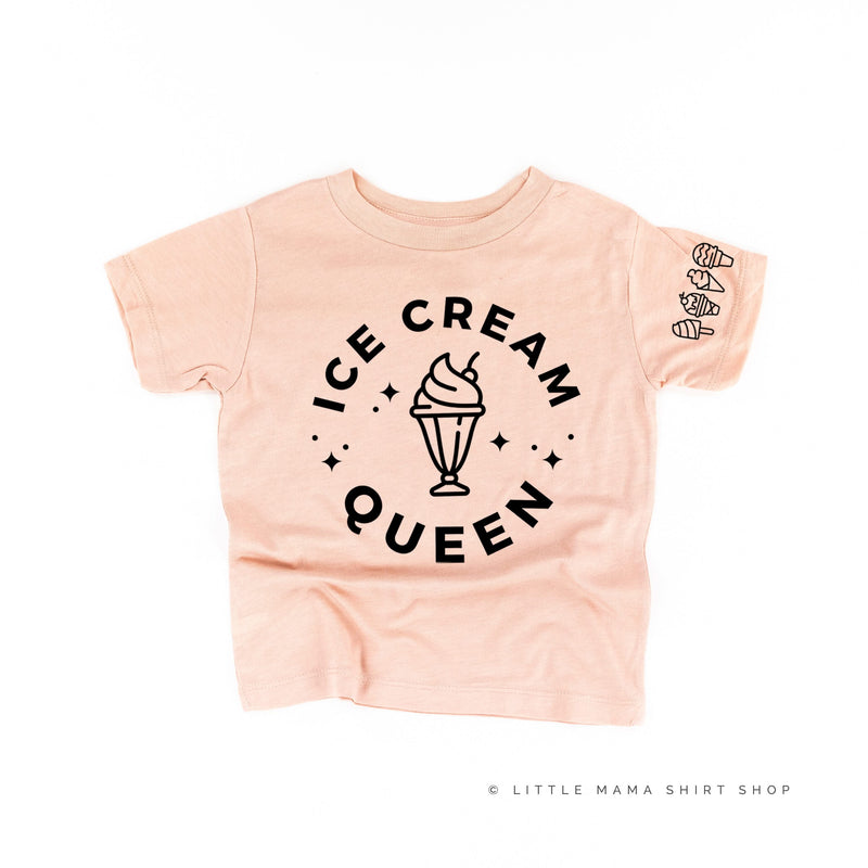 Ice Cream Queen - (Full Size) - Ice Cream Sleeve Detail - Child Tee
